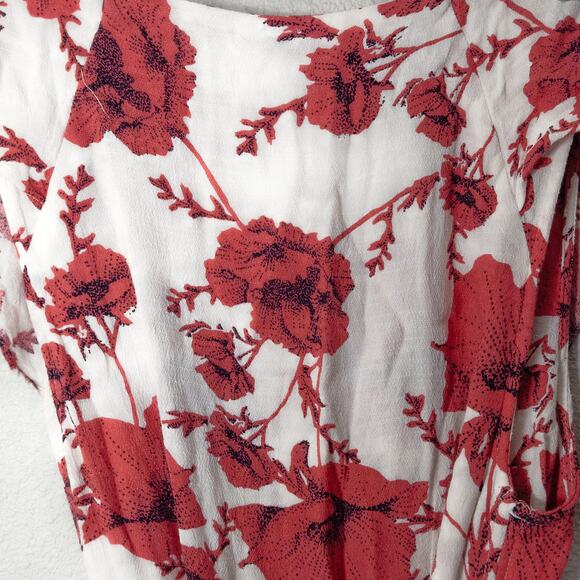 Free People Women’s Dress Small Romantic Garden Cottagecore Floral Picnic Chic - Picture 4 of 8